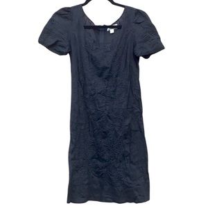 Embroidered sheer dress 100% cotton